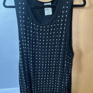 Black Studded Women's Top by Vocal